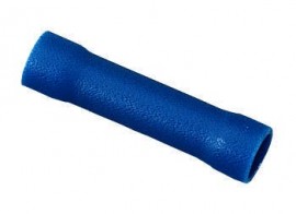 IDEAL Industries 83-9291 Vinyl Insulated Butt Splice, blue, 16 to 14 AWG, 25-pack-