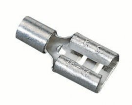 IDEAL Industries 83-9441 Non-Insulated Female Disconnect, 22 to 18 AWG, 0.187&quot; tab, 25-pack-