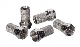 IDEAL Industries 84-018 F-Type Twist-on Connectors, RG-59, 4-pack-