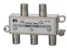 IDEAL Industries 85-134 4-Way Cable TV/General Purpose Splitter, 1 GHz-