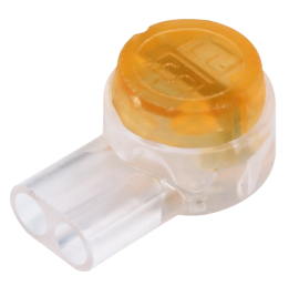 IDEAL Industries 86-955 IDC Jellybean Connectors UY2 2-Wire, yellow, 100-pack-