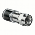 IDEAL Industries 89-045 OmniConn RG-6 Quad F Compression Connector, black, 50-pack (jar)-