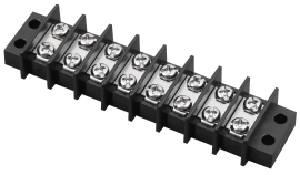 IDEAL Industries 89-408 Terminal Strip, 8-Pole, 22 to 12 AWG-