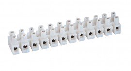 IDEAL Industries 89-610B Barrier Strips, 12-circuit, 100-pack-