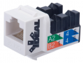 IDEAL Industries 89-761WH CAT6 Keystone Modular Jack, white, 10-pack-