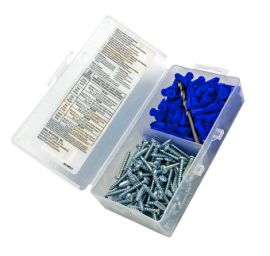 IDEAL Industries 90-052 Flange Anchor Kit, blue, 10-12, #10 x 1-1/4"Screws-