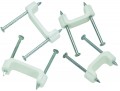 IDEAL Industries BPS2-1 Plastic Insulated Cable Staples, 1/2", 100-pack-
