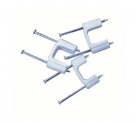 IDEAL Industries BPS2/2-50 Plastic Insulated Cable Stackers, 2-cable, 1/2&quot;, 50-pack-