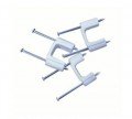 IDEAL Industries BPS2/2-50 Plastic Insulated Cable Stackers, 2-cable, 1/2", 50-pack-