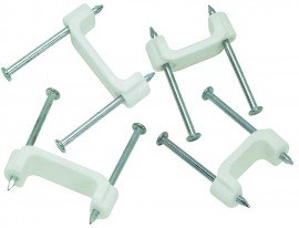 IDEAL Industries BPS2-50 Plastic Insulated Cable Staples, 1/2&quot;, 50-pack-
