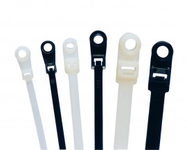 IDEAL Industries IT1_5IMH-C Cable Ties with mounting head, 6", 30 lb tensile strength, 100 per bag-