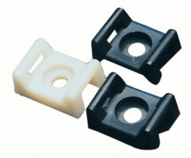 IDEAL Industries IT1SMB-C Screw Mounting Base, natural, #6 screw, 100-pack-