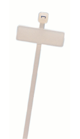 IDEAL Industries IT2SID-C Identification Cable Ties, 8&quot;, 50 lbs, natural, 100-pack-