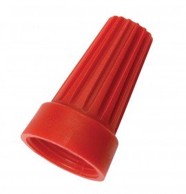 IDEAL Industries WT6-1 WireTwist&lt;small&gt;&lt;sup&gt;&amp;reg;&lt;/sup&gt;&lt;/small&gt; WT6 Wire Connector, red, 100-box-