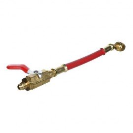 Imperial 800-MBR 6" Red Low Loss Ball Valve Adapter Hoses with 1/4" SAE male and 45&amp;deg; female-