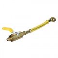 Imperial 800-MB7 6" Yellow Low Loss Ball Valve Adapter Hoses with 1/4" SAE male and 45&amp;deg; female-