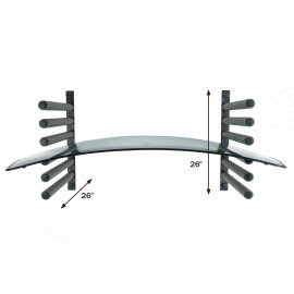 Innovative Tools I-WGR Wall Glass Rack, 6-windshield capacity, 180 lbs-