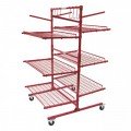 Innovative Tools SSPC-C Parts Cart, 51" x 51" x 75", 6 adjustable shelves-