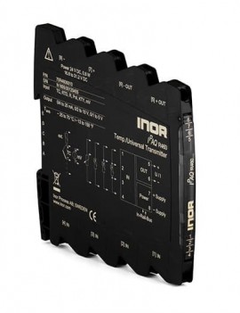 INOR IPAQ-R460 4-Wire Transmitter for resistance thermometers and thermocouples configurable via software or DIP switches-