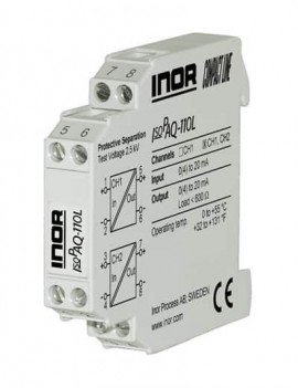 INOR IsoPAQ-110L 2-Channel Loop Powered Isolators for 0(4)-20 mA Signals-