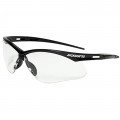 Jackson Safety 50000 Safety Glasses, clear lens, black frame-