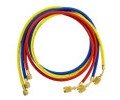 JB Industries CCLSX-60 KOBRA Secure Seal Refrigerant Hose Set with replaceable heads, 60&amp;quot;, &amp;frac14;&amp;quot; x &amp;frac14;&amp;quot;-