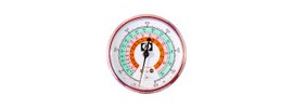 JB Industries M2-465 Manifold Gauge Red Pressure High Side for R22, R410A, R404A, 2-1/2&amp;quot;-