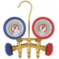 JB Industries M2-5-410AB 2-Valve Brass Charging Manifold-