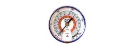 JB Industries M2-820L LED Illuminated Manifold Gauge Blue Compound Low Pressure for R22, R410A, R404A, 3-1/8&amp;quot;-