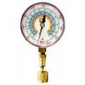 JB QC-G856 Quick Connect Single Test High-Pressure Side Gauge, red pressure (R22, R134A, R404A), 3-1/8&amp;quot;-