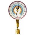 JB QC-G856 Quick Connect Single Test High-Pressure Side Gauge, red pressure (R22, R134A, R404A), 3-1/8&amp;quot;-