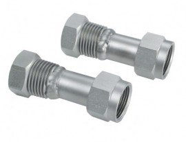 Julabo 8891605 Threaded Adapters, M16x1 F x 0.25&quot; F, 2-pack-