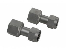 Julabo 8890007 Threaded Adapters, M16 x 1 F x 0.375&quot; F, 2-pack-
