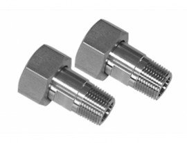 Julabo 8890059 Female to Male Adapters, M24 x 1.5 to 0.375" NPT, 2-pack-