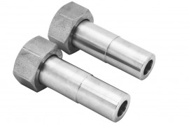Julabo 8890064 M24 x 1.5 Female to 0.375" Tube Adapters, 2-pack-