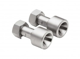 Julabo 8890066 M24 x 1.5 Female to 0.25" Tube Adapters, 2-pack-