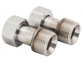 Julabo 8890085 Female to Male Adapters, M30 x 1.5 to 1&quot; NPT, 2-pack-