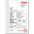 Julabo 8903025 Manufacturer's Certificate for cooling units up to 1 kW-