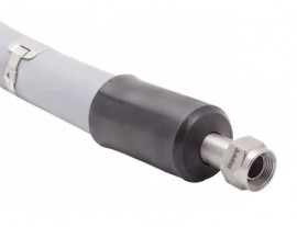 Julabo 8930222 Single-Insulated Metal Tubing, M16 x 1, 4.92'-