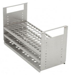 Julabo 8970345 Stainless-Steel Test Tube Rack, 90 tubes, 0.47 to 0.51"-