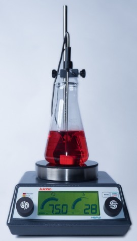 Julabo HSP.3 Digital Infrared Round Hot Plate/Magnetic Stirrer with Timer, Pt100 Sensor, 500&amp;deg;C-