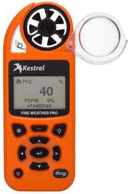 Kestrel 5500FW Fire Weather Meter Pro, Safety Orange-
