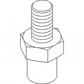 Kiene Diesel K-1280-7 Stud Adapter for K-1280 Axle Shaft Remover, 1/2 to 20"-