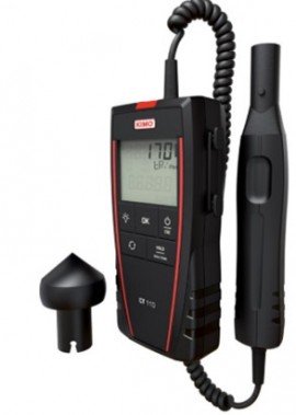 KIMO CT-110-S24718 Portable Tachometer with optical/contact probe, 0 to 60,000 rpm-