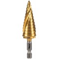 Klein Tools 25962 Step Drill Bit, spiral double-fluted, <sup>3</sup>&amp;frasl;<sub>16</sub>&amp;quot; to &amp;frac78;&amp;quot;, VACO-