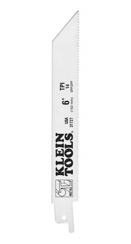 Klein Tools 31727 Reciprocating Saw Blades, 14 teeth per inch, 5-pack-