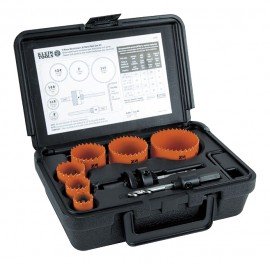 Klein Tools 31902 Bi-Metal Hole Saw Kit, 8 pieces-