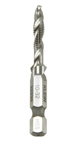 Klein Tools 32239 Drill Tap, 10-32, 0.25" shank-