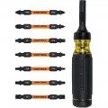 Klein Tools 32315HD 15-in-1 Ratcheting Impact-Rated Multi-Bit Torsion Zone Screwdriver-