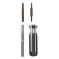 Klein Tools 32460 4-in-1 Multi-Bit Screwdriver, #1 and #2 Phillips/0.188" and 0.25" slotted, 7" long-